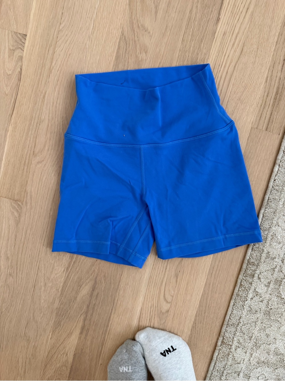 Artizia Blue Women's High-Waist Active Shorts